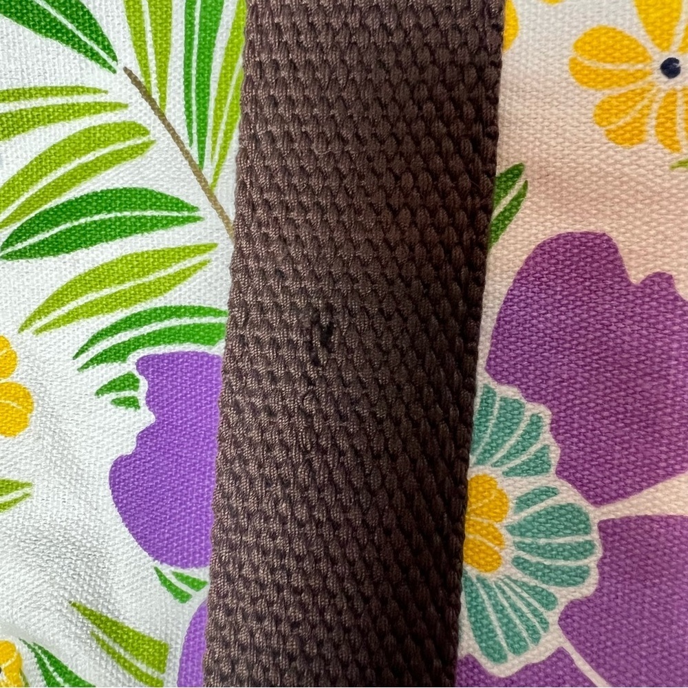 Pottery Barn Teen Multicolor Floral Fabric Tote Bag Pockets Farmers Market Bag - Picture 7 of 10